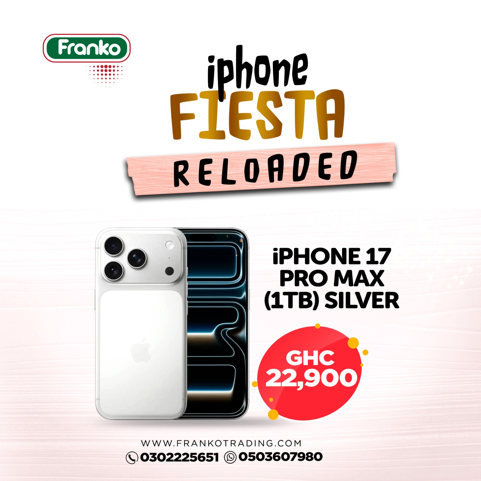 iPhone 17 Pro Max (1TB) Silver